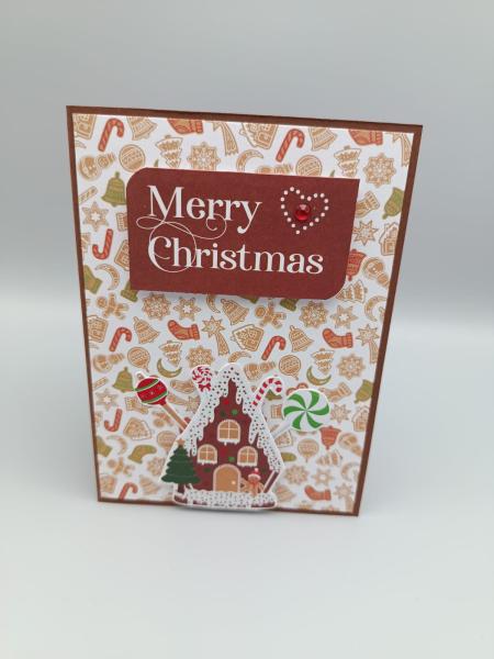 Weihnachtskarte "Gingerbread Sticker"